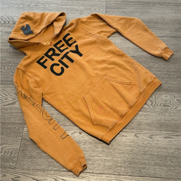 Freecity hoodie - mustard colour - Picture 1 of 4
